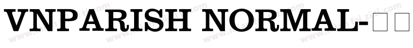 VNParisH Normal字体转换